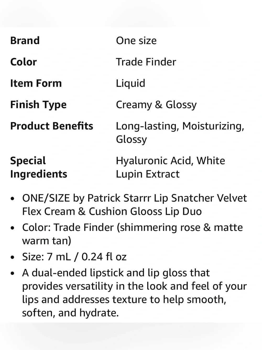 ONE/SIZE Lip Snatcher Velvet Flex Cream/ Cushion Gloss Lip Duo, Trade Finder
